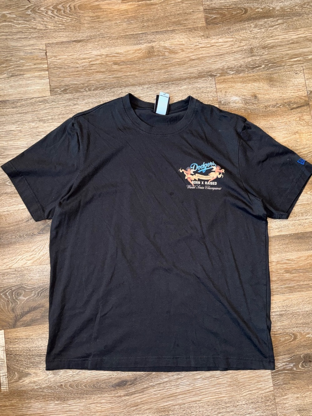 Born X Raised New Era Dodgers Angel Cherubim Graphic Tee XL Black - Picture 2 of 8